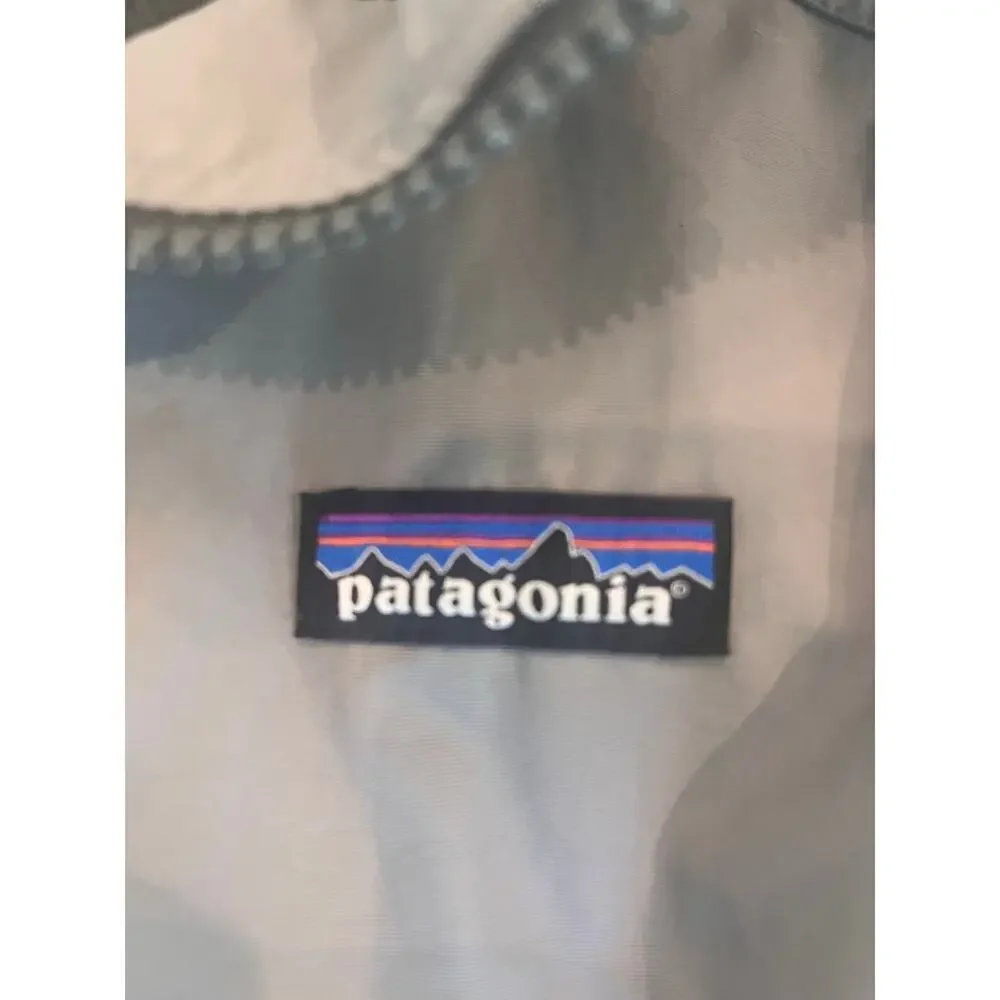 Patagonia Nylon Bomber Jacket Men Small Gray Hiking Lightweight Coat Outdoor